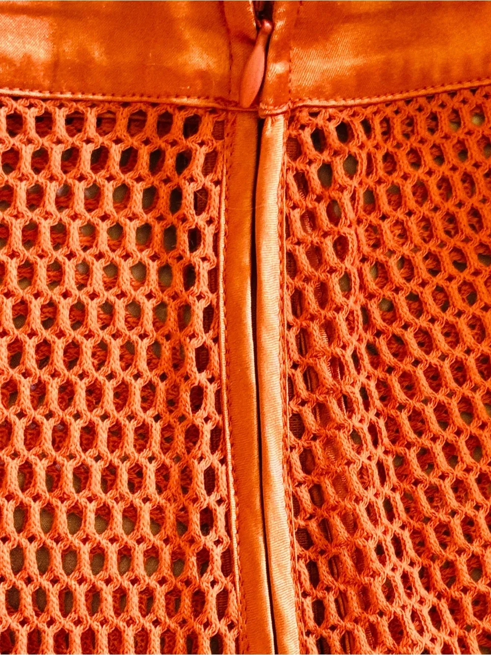 My Beachy Side Camelia Knit Fringe Skirt Cover Up Size Medium NWT Orange Flame